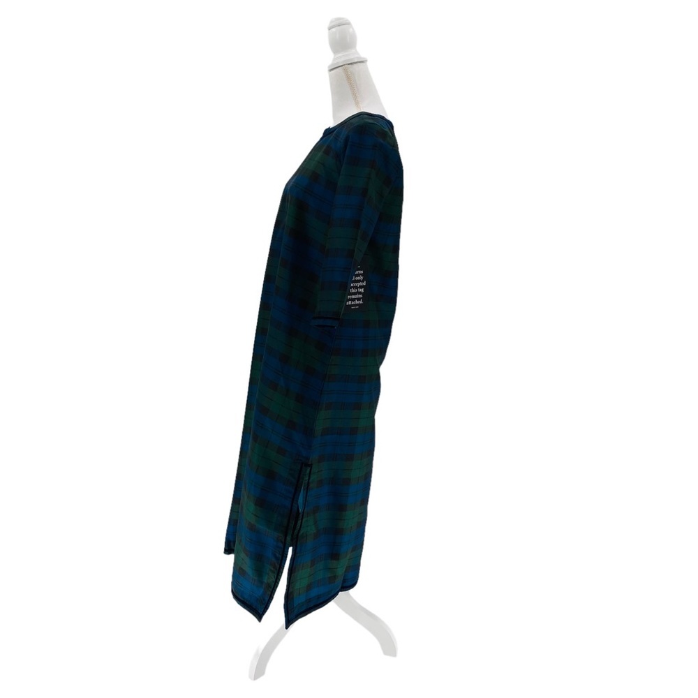 Tuckernuck | NEW Jamie Velvet Trimmed Plaid Blackwatch Midi Dress Size S - Picture 11 of 14